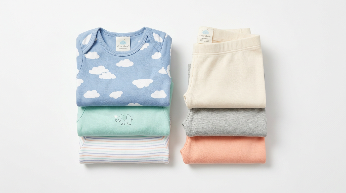 Little Me 嬰兒和尚服套裝 - 經典交叉設計