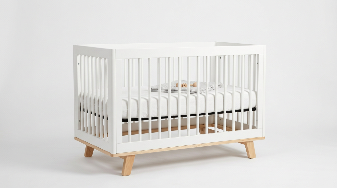 Babyletto Hudson 嬰兒床 - 簡約北歐風、3合1多功能